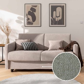 Sleeping sofa Riva with Alba | grey 160x200 cm