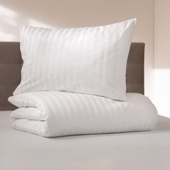 Mako damask bed linen pillow cover Capri | white 060x080 cm