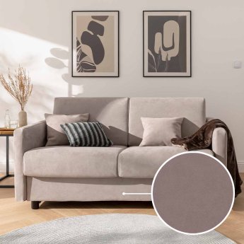 Schlafsofa Riva mit Dillon | rosenholz 