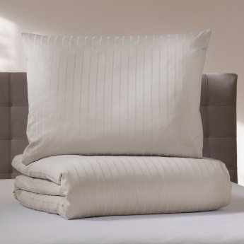 Satinbettwäsche Kissenbezug Lyon | kiesel 40x80 cm