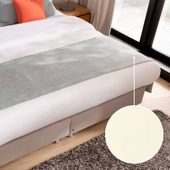 Bettläufer Fano mit Manhattan | elfenbein 