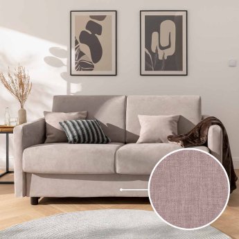 Schlafsofa Riva mit Olbia | rosenholz 