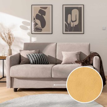 Schlafsofa Riva mit Padova Plus | sand 