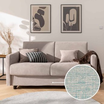 Schlafsofa Riva mit Sacramento | bleu 