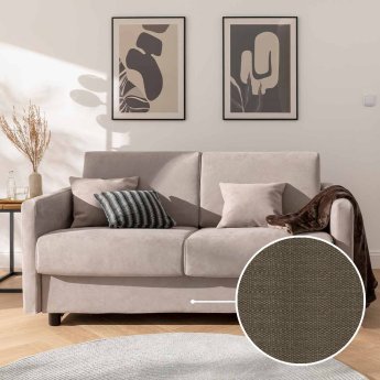 Schlafsofa Riva mit Toronto | braun 