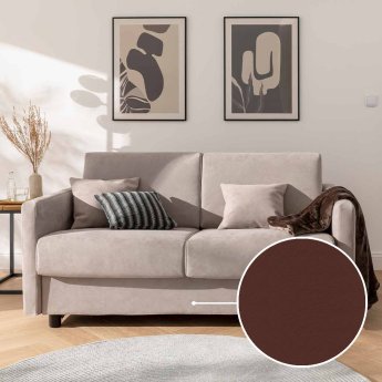 Schlafsofa Riva mit Peru | burgund 