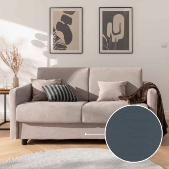 Schlafsofa Riva mit Peru | blau 