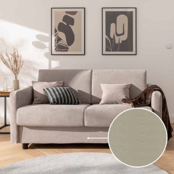 Schlafsofa Riva mit Peru | hellgrau 