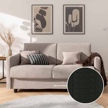 Schlafsofa Riva mit Toronto | anthrazit 