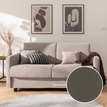 Schlafsofa Riva mit Peru | anthrazit 