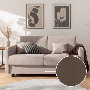 Schlafsofa Riva mit Peru | schoko 