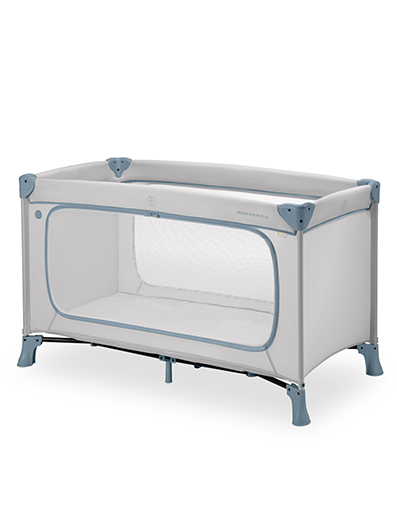 Child's travel bed Sleepy (without casters) | light grey-blue 