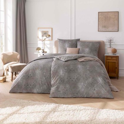 Interlock jersey bed linen set Gregorio | grey 