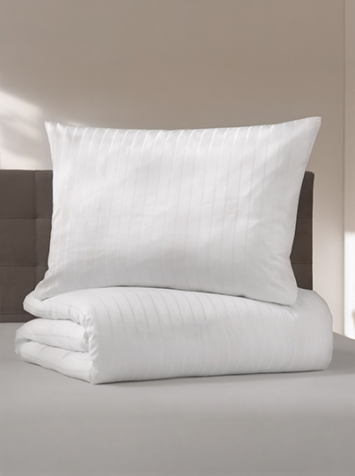 Satin bed linen Lyon | white 