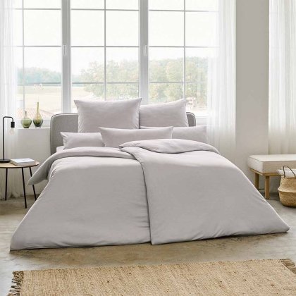 Interlock jersey bed linen set TAKOMA | light grey 