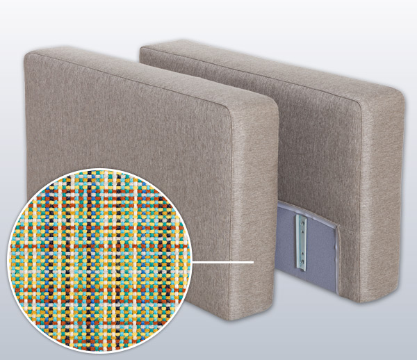 Armrest-Set with Paris, Variation D | yellow-green 