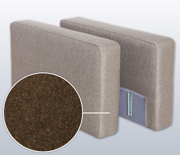 Armrest-Set with Tirol, Variation D | nougat 