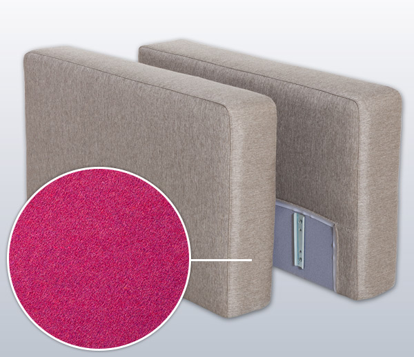 Armrest-Set with Tirol, Variation D | pink 