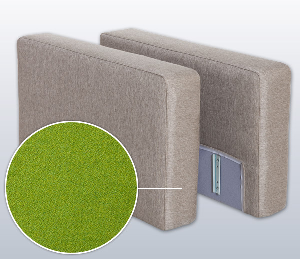 Armrest-Set with Tirol, Variation D | moss 