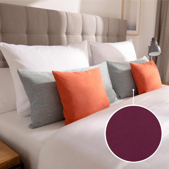 Decorative cushion cover without stand-up seam with Manhattan | violet 