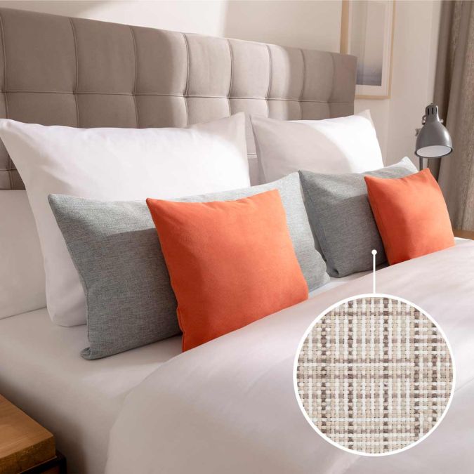 Decorative cushion cover without stand-up seam with Paris | nature 