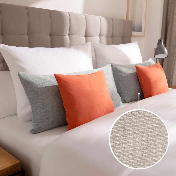 Decorative cushion cover without stand-up seam with Seattle | nature 