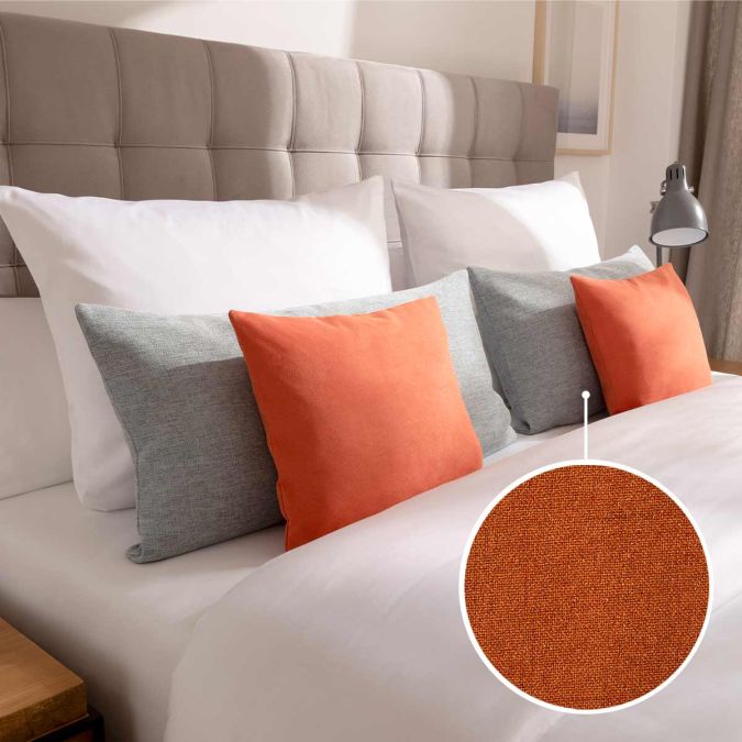 Decorative cushion cover without stand-up seam with Seattle | terra 