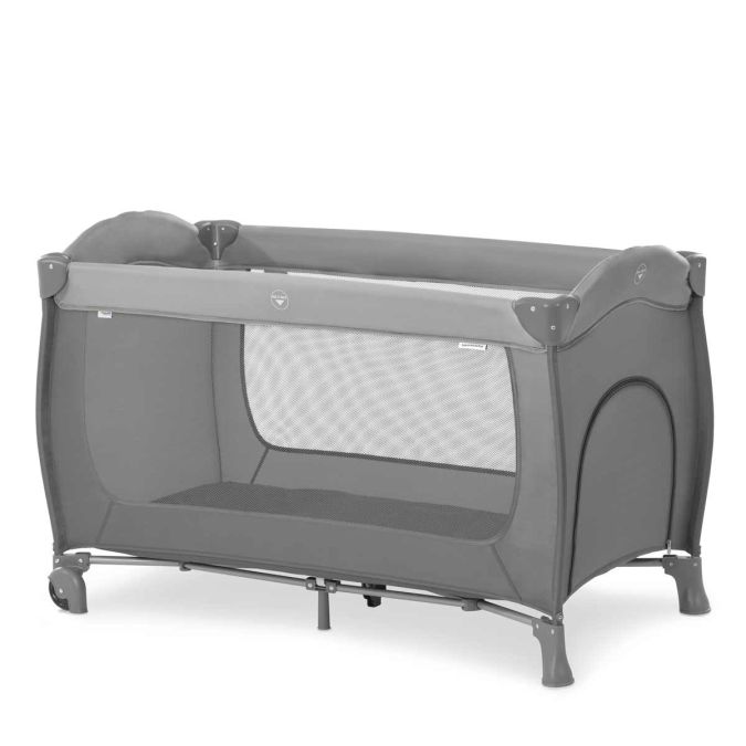 Child's travel bed Sleepy (with casters) | grey 