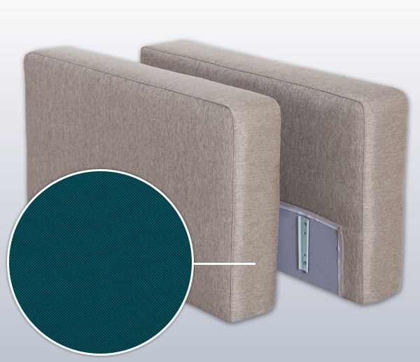 Armrest-Set with Manhattan, Variation D | petrol 