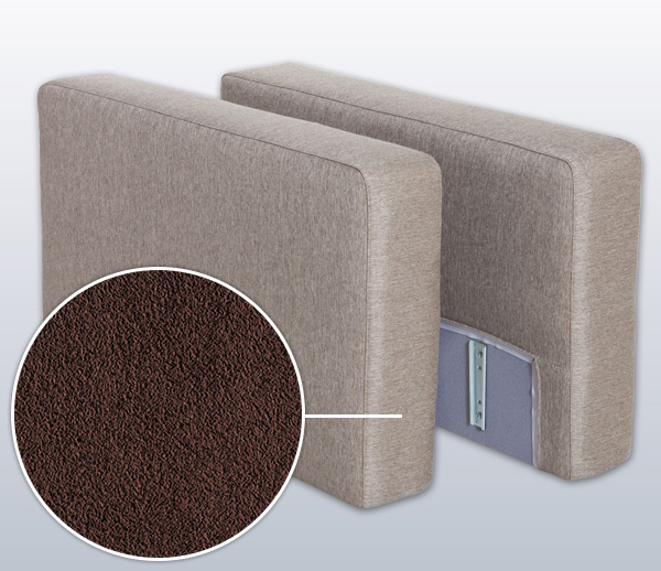 Armrest-Set with Ohio, Variation D | chocolate 