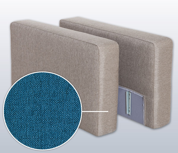 Armrest-Set with Seattle, Variation D | blue 