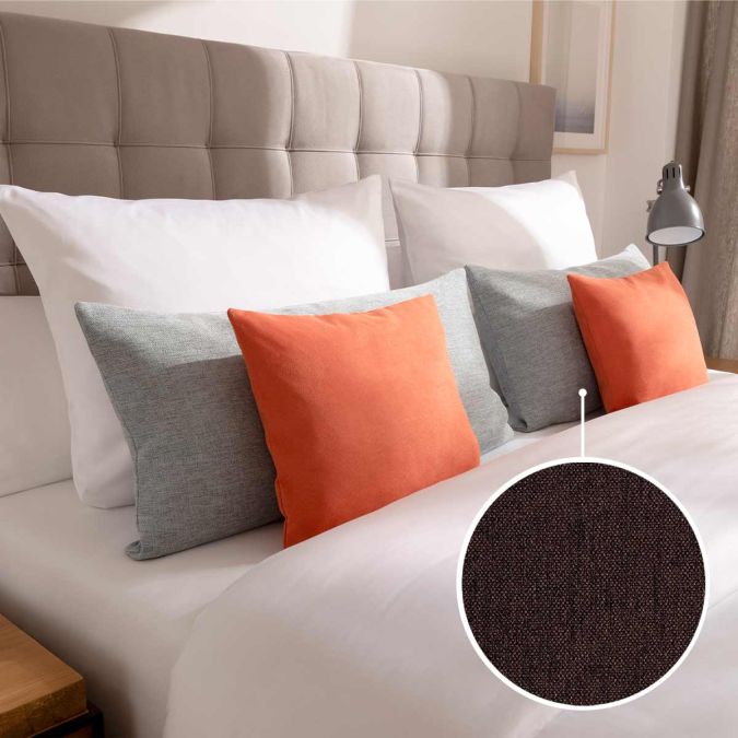 Decorative cushion cover without stand-up seam with Seattle | chocolate 