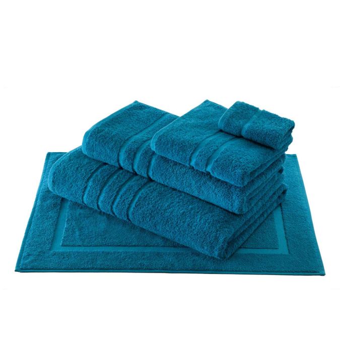 Single yarn terry towel Portofino | petrol 
