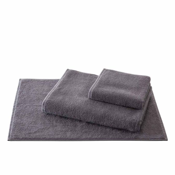 Twisted terry towel Nizza | anthracite 