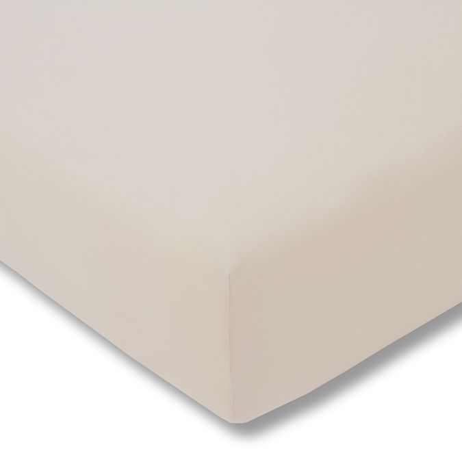 Quality fitted sheet Twisted jersey 35 cm | beige 