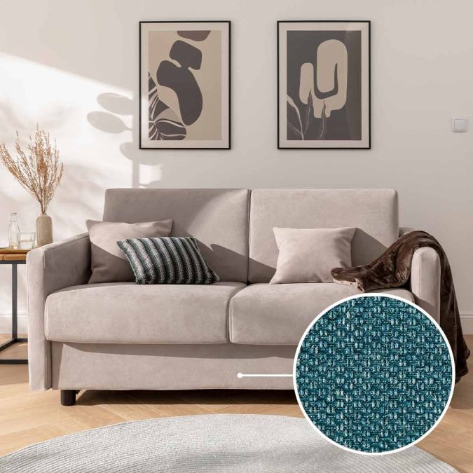 Schlafsofa Riva mit Alba | blau 