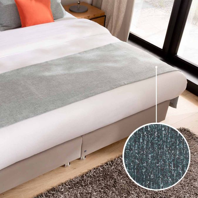 Bed plaid Fano with Cornwall | petrol 
