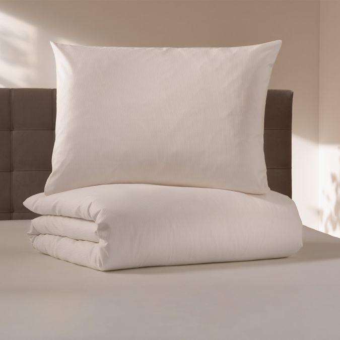 Satin bed linen Malaga | champagne 