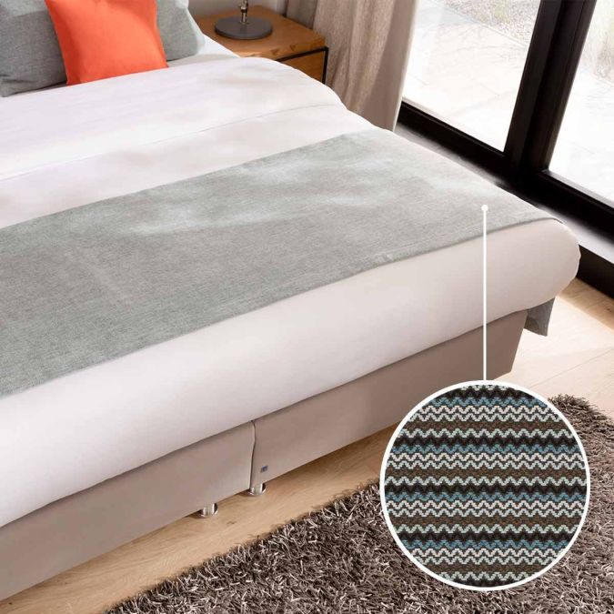 Bed plaid Fano with Fidschi | blue 