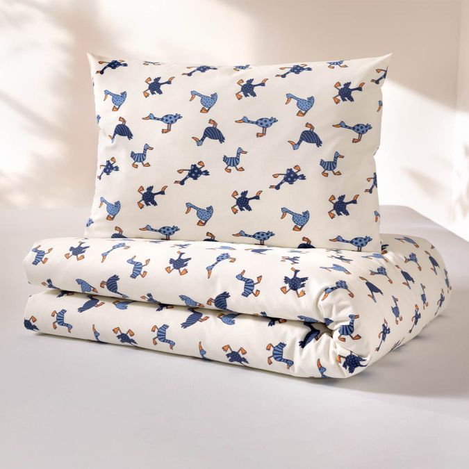 Child's bed linen Happy Duck | cream 