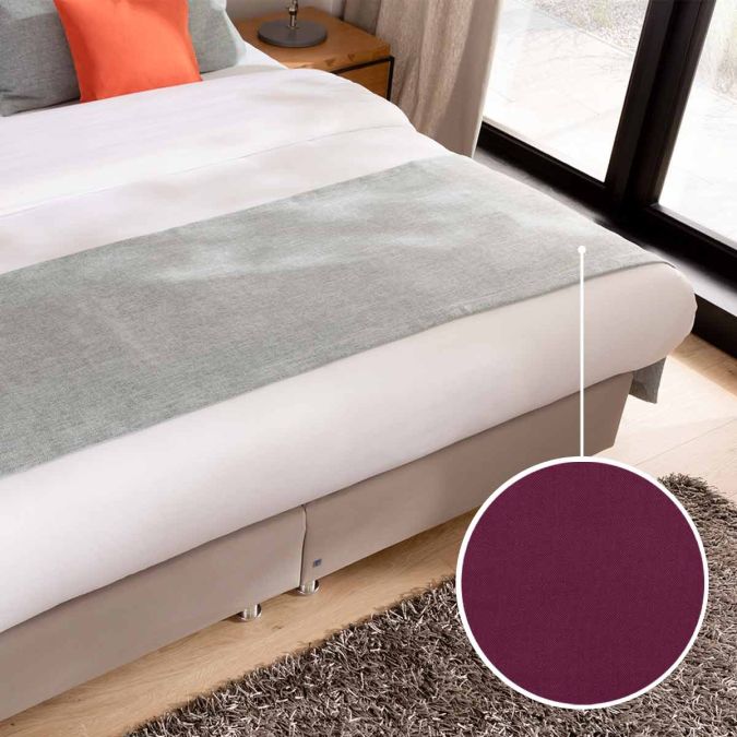 Bed plaid Fano with Manhattan | violet 