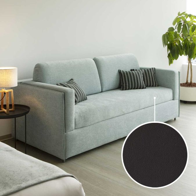 Sofa-bunk bed Meran with Padova Plus | black 