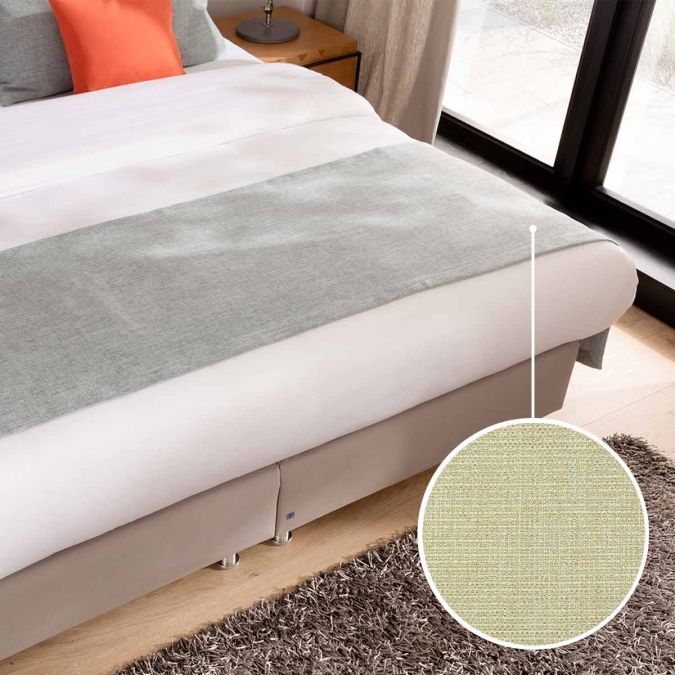 Bed plaid Fano with Pescara | pastel green 