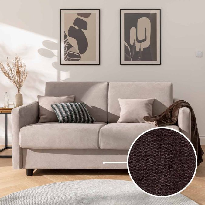 Schlafsofa Riva mit Seattle | schoko 