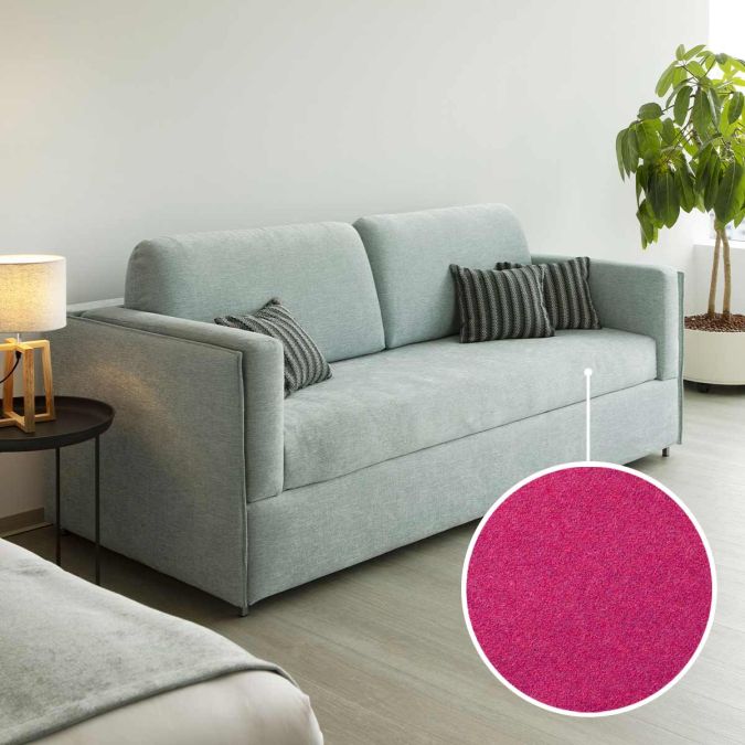 Sofa-bunk bed Meran with Tirol | pink 