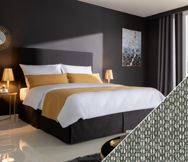 Bettläufer Fano mit Alba | grau 060x250 cm