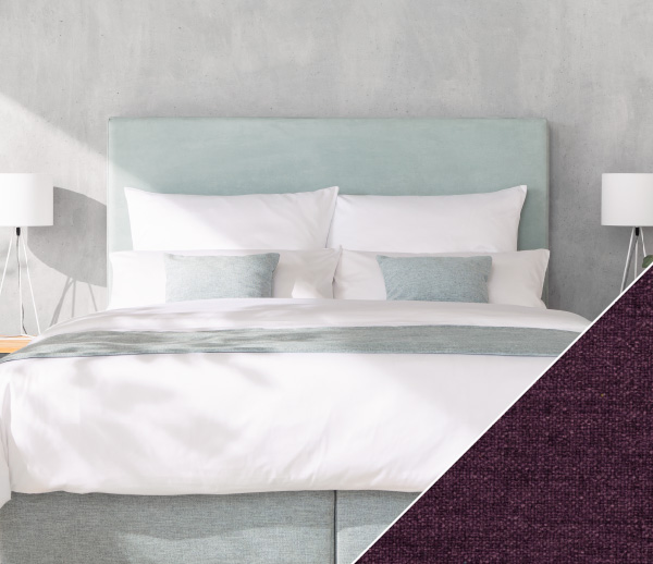 Decorative cushion cover without stand-up seam with Seattle | blackberry 050x050 cm