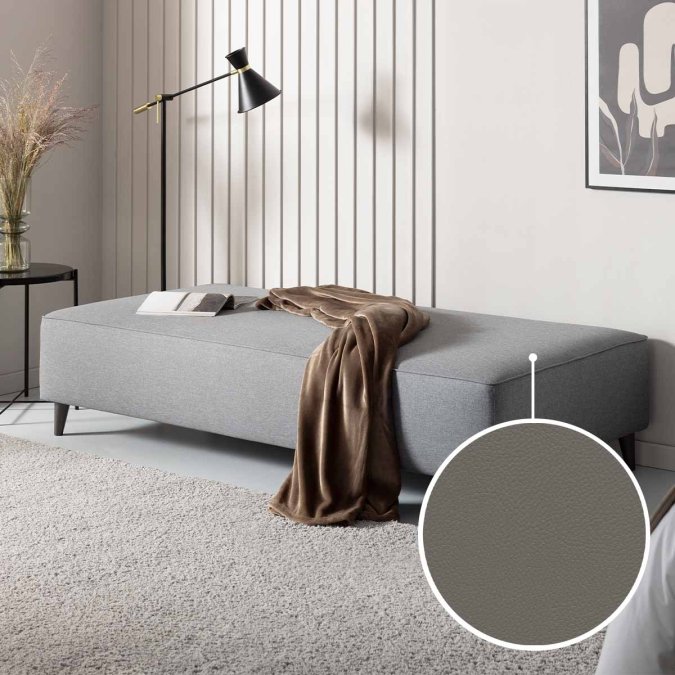 Sofa bed Bardolino with New Orleans | light grey 
