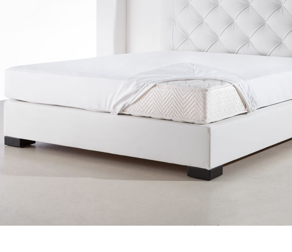 Molleton fitted sheet Safe Care 18 cm | white 120x200 cm