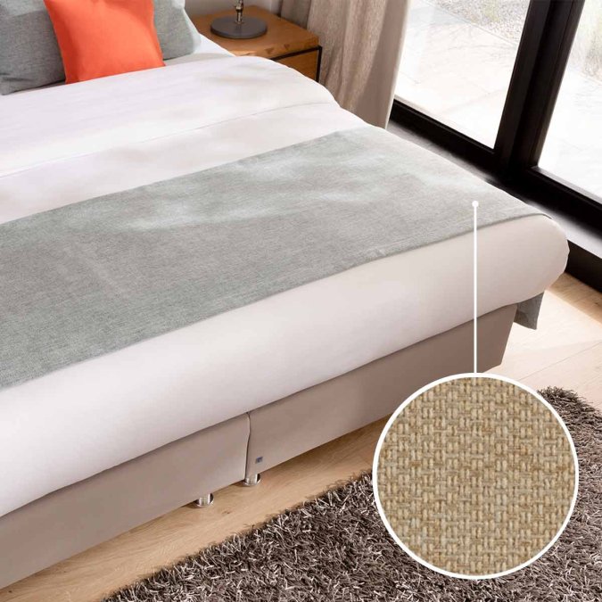 Bettläufer Fano mit Alba | beige 